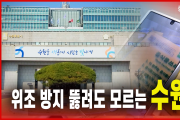 위조 방지 뚫려도 모르는 수원시